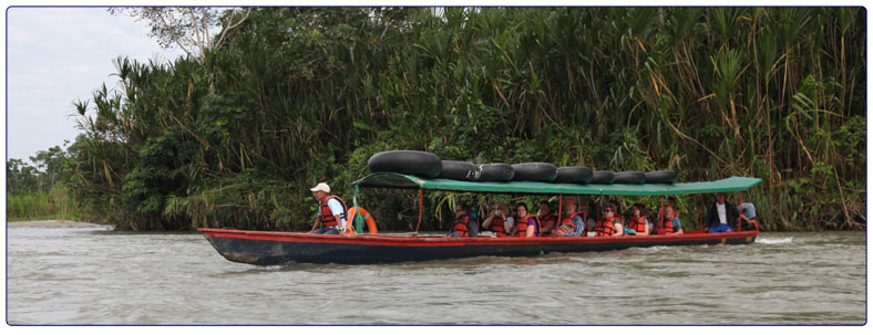 Canoe on the river Napo
